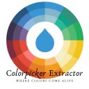 Colorpicker Extractor screen for extension Chrome web store in OffiDocs Chromium